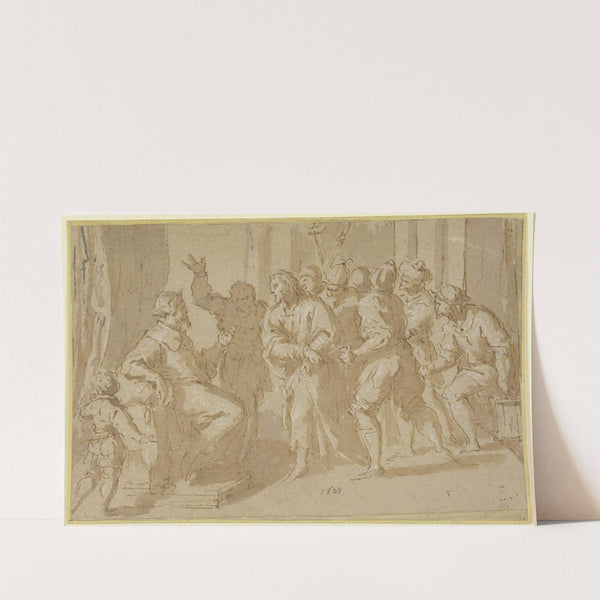 Christ before Caiaphas by Jacopo Palma il Giovane