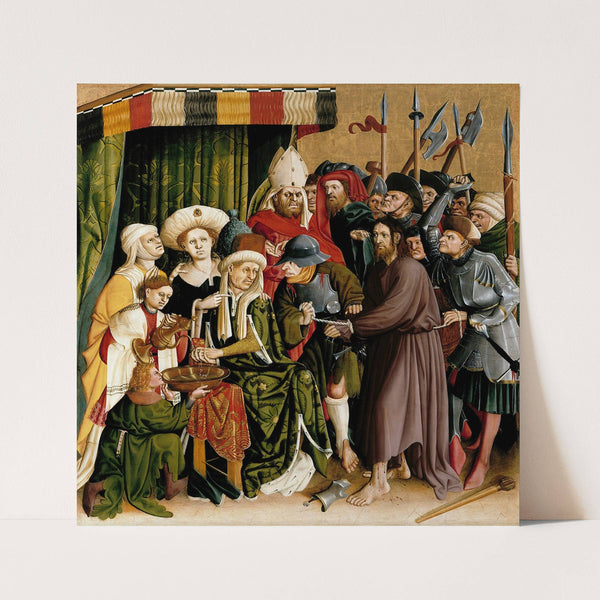 Christ before Pilate; The Wings of the Wurzach Altar (upper right) (1437) by Hans Multscher