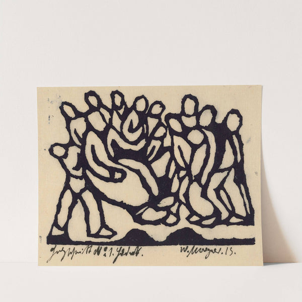 Christ before the High Council by Wilhelm Morgner