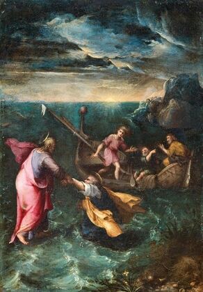 Christ calming the storm on the Sea of Galilee — size preview