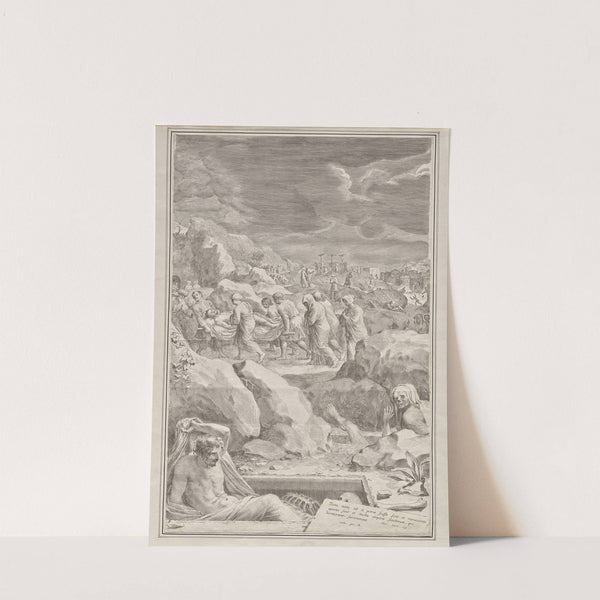 Christ Carried to the Tomb (1678) by Claude Mellan