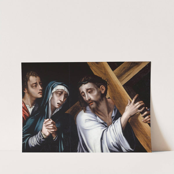 Christ Carrying the Cross with the Virgin and Saint John by Anonymous