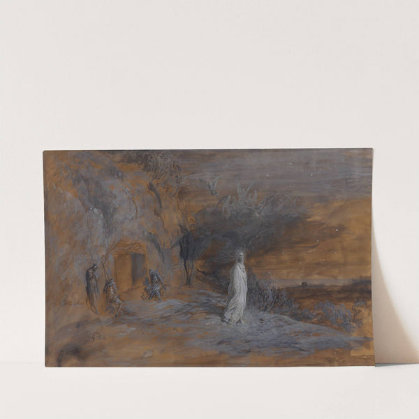 Christ coming out of the tomb (1850–83) by Gustave Doré