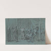Christ Drives Out the Merchants from the Temple by Jean Antoine Verschaeren