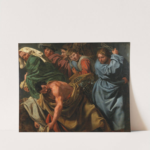 Christ Driving the Money-Changers from the Temple by Flemish School