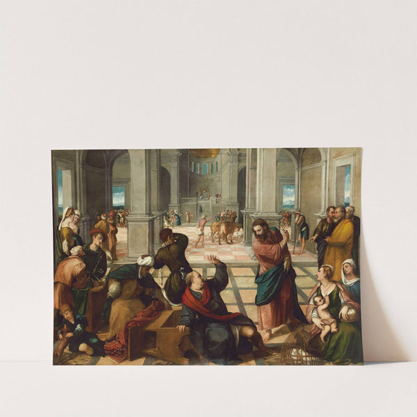 Christ driving the money changers from the Temple by Bonifacio Veronese