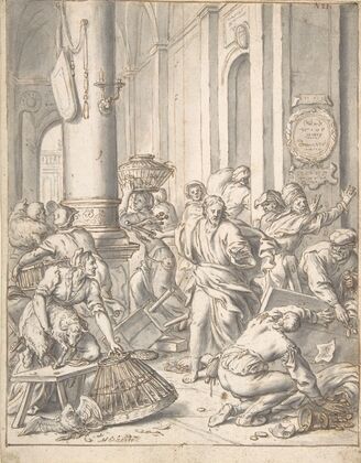 Christ Driving the Money Changers from the Temple