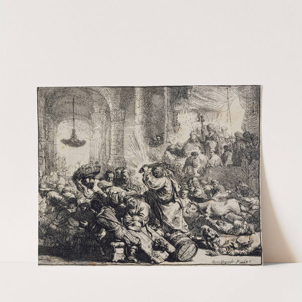 Christ Driving the Moneychangers from the Temple by Rembrandt van Rijn
