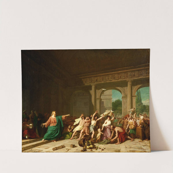 Christ Driving the Moneychangers out of the Temple (1857) by August Jernberg