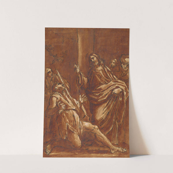 Christ Exorcising Devils from a Lame Man by Giacomo Cavedone