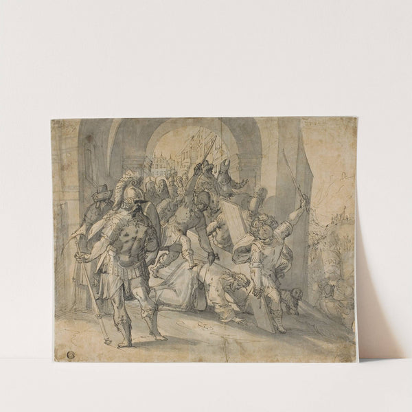 Christ Falling Under the Cross by Caspar Fraisinger