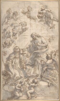 Christ Giving the Host to a Holy Abbess