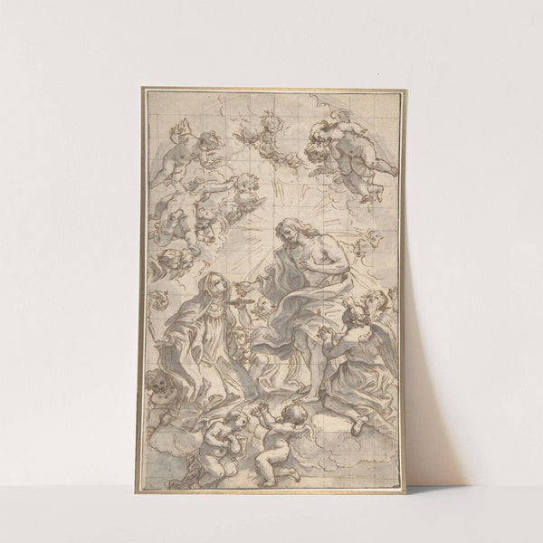 Christ Giving the Host to a Holy Abbess by Giovanni Battista Gaulli