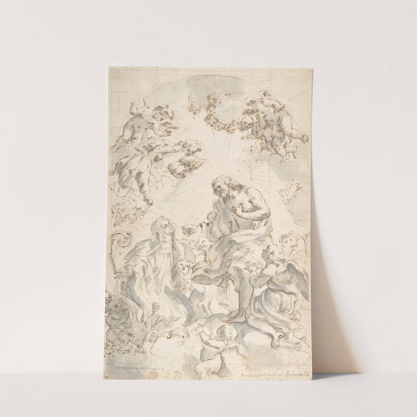 Christ Giving the Host to a Holy Abbess by After Giovanni Battista Gaulli