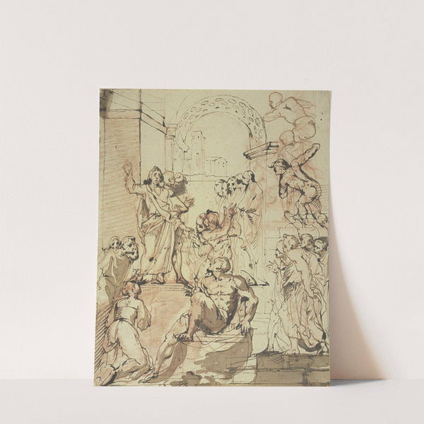 Christ heals a lame man by Augustin Terwesten