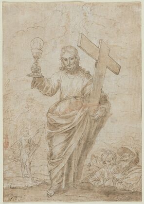 Christ Holding a Chalice and Cross (1666)