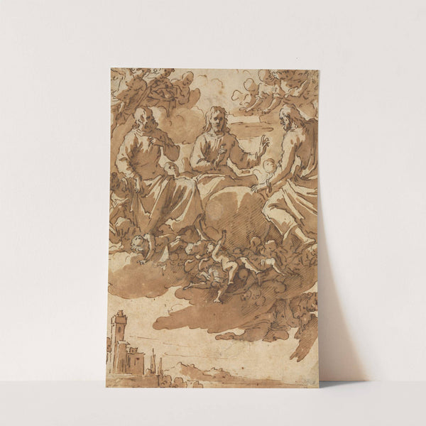 Christ in Glory with Two Saints by Marcantonio Bassetti