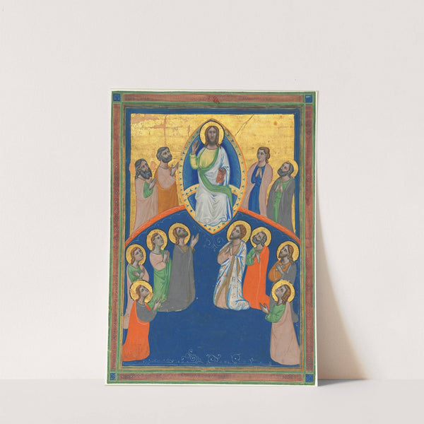 Christ in Majesty with Twelve Apostles by Workshop of Pacino di Bonaguida