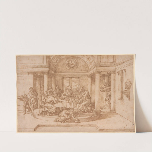 Christ in the House of Simon the Pharisee by Domenico Campagnola