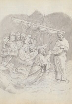 Christ in the Storm, from Lorenzo Ghiberti’s Baptistery Doors, Florence