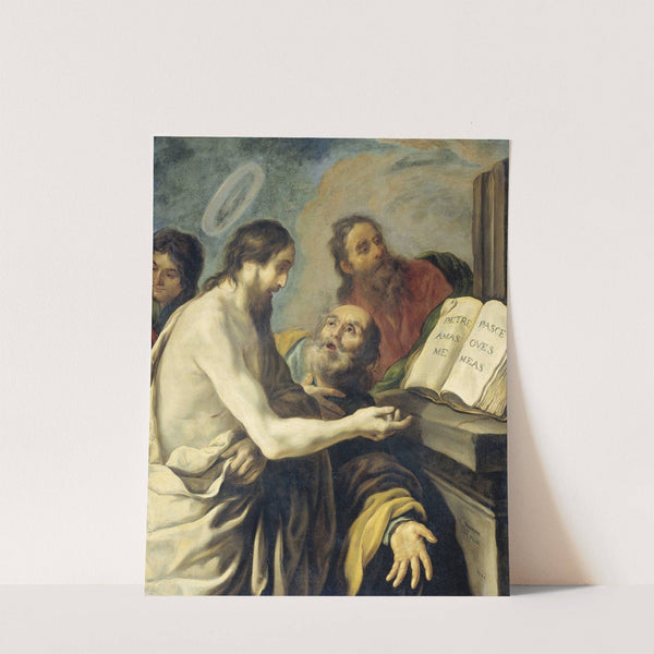 Christ Instructs Peter to Feed My Sheep (1624) by Claude Vignon