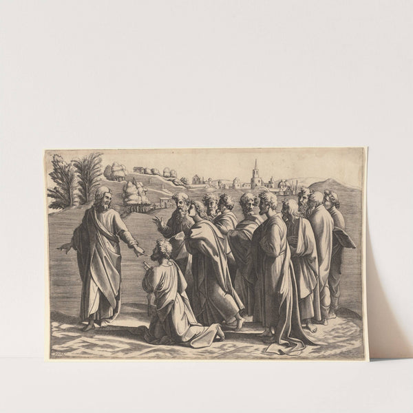 Christ Making Saint Peter Head of the Church by Diana Scultori