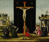 Christ on the Cross adored by Saints Monica, Augustine, Mary Magdalen, Jerome and Bridget of Sweden