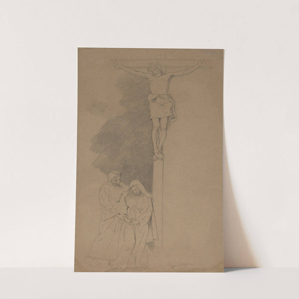 Christ on the Cross and Mary with St John (1906 - 1908) by Hans Thoma