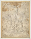 Christ on the Cross between the Virgin and St. John with Scenes of the Passion in the Background