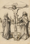 Christ on the cross, Mary and John