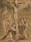 Christ on the Cross Surrounded by Virgin and Saints