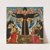 Christ on the Cross with Saints Vincent Ferrer, John the Baptist, Mark and Antoninus (circa 1491-1495) by Master of the Fiesole Epiphany