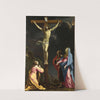 Christ On The Cross With The Virgin And Saints by Eustache Le Sueur