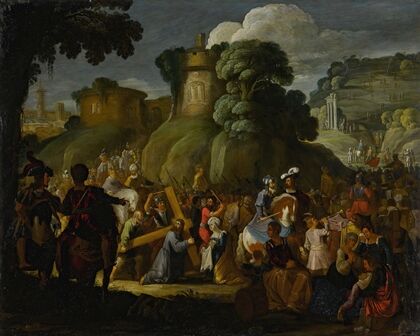 Christ on the road to Calvary