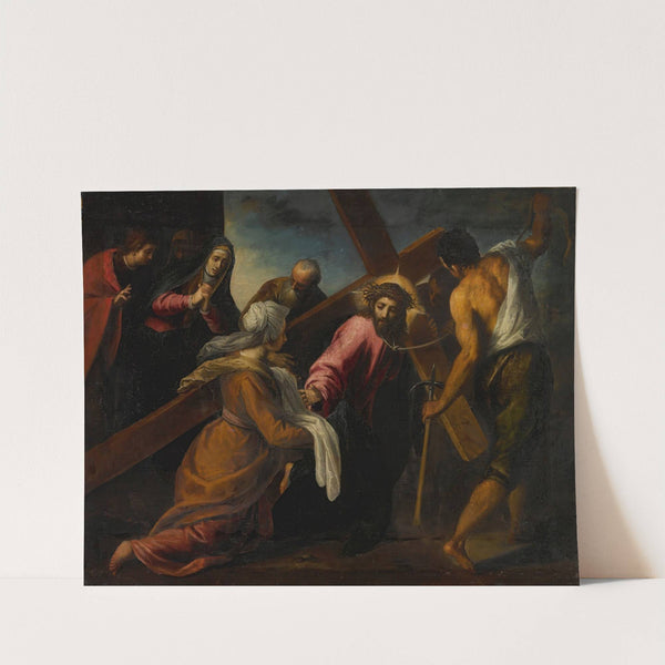 Christ On The Road To Calvary by Jacopo Palma Il Vecchio