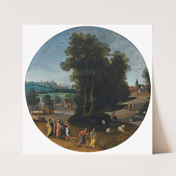 Christ On The Road To Emmaus by Abel Grimmer