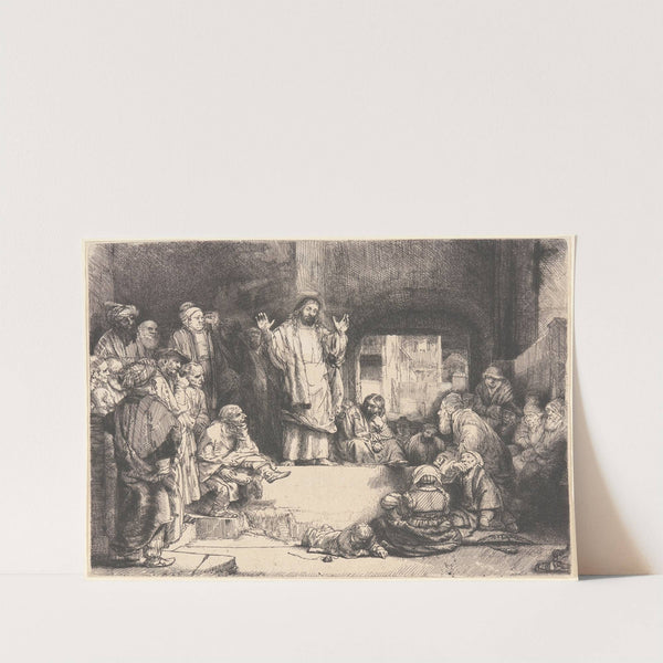 Christ Preaching by Rembrandt van Rijn