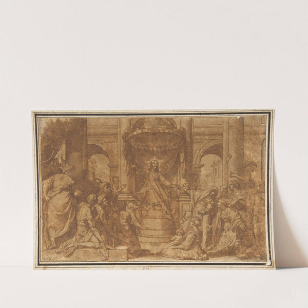 Christ Preaching by After Federico Zuccaro