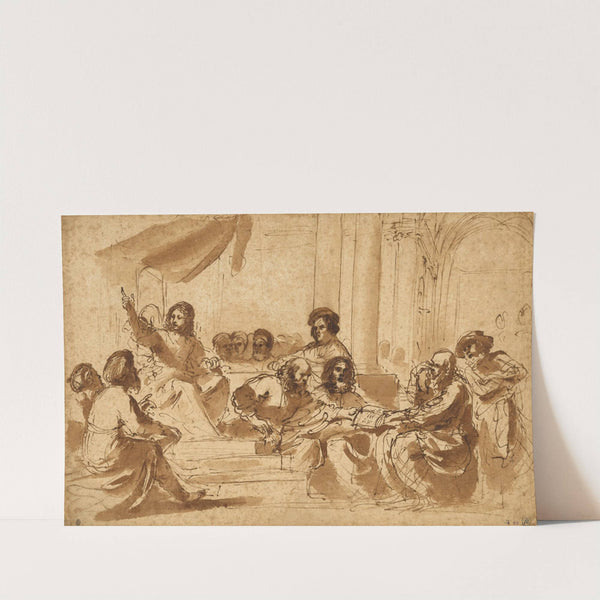 Christ Preaching in the Temple by Guercino
