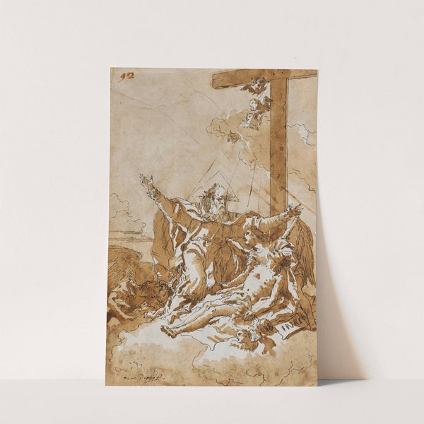 Christ received into Heaven by Giovanni Domenico Tiepolo