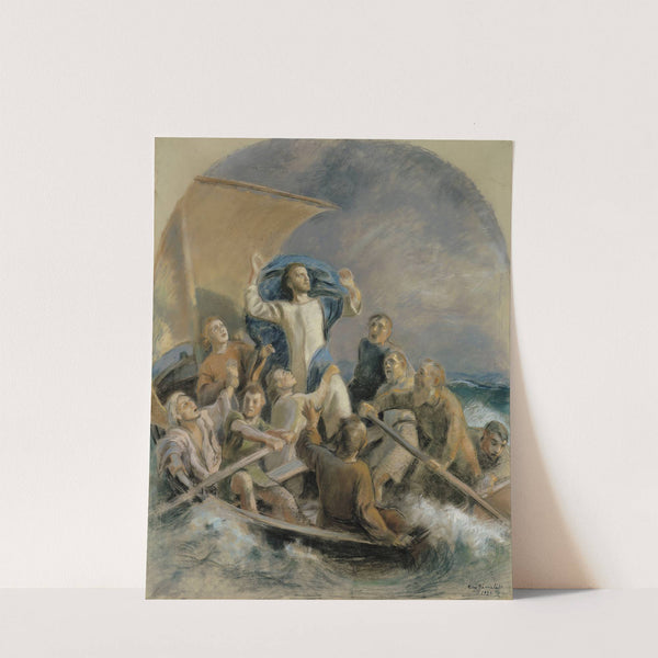 Christ Sets A Storm (1925) by Eero Järnefelt