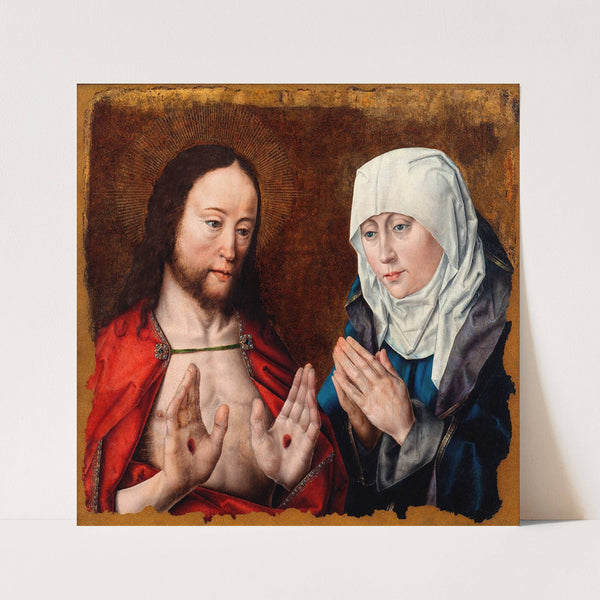 Christ Showing His Mother the Nail Wounds in His Hands (c. 1490) by Albrecht Bouts