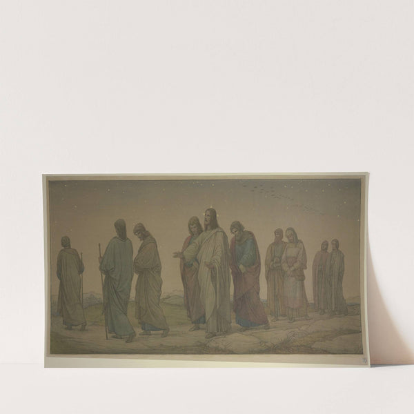 Christ walking with the disciples (1862) by Eduard von Steinle