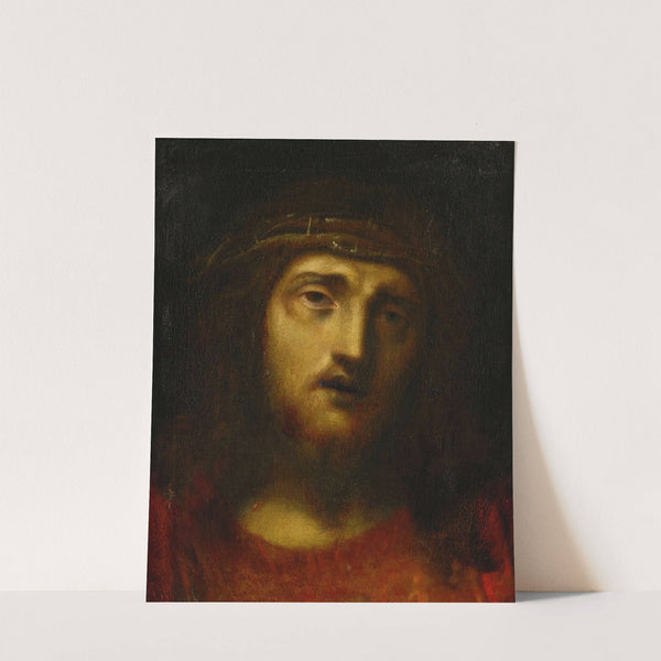 CHRIST WITH CROWN OF THORNS by Follower of Correggio