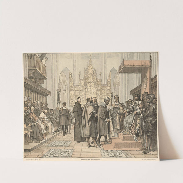 Christian den Første stifter universitetet (Christian I gives the charter for the University of Copenhagen) by Wilhelm Marstrand