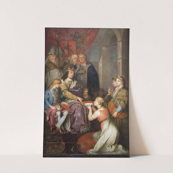 Christian I Proclaiming Holstein a Duchy in 1474. Painted for Christiansborg Castle (1780) by Nicolai Abildgaard