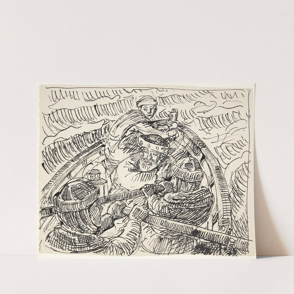 Christian II færges over Lillebælt by Peter Hansen