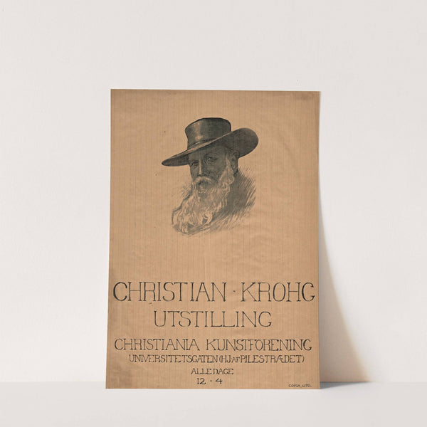 Christian Krohg; utstilling (1920) by Copia, lito