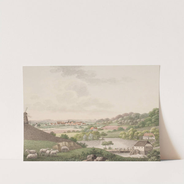 Christiansfeld, fra den østlige side by Søren L. Lange