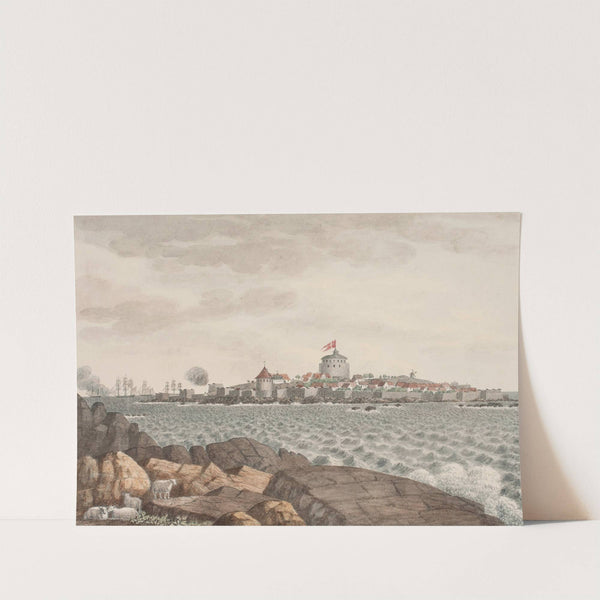 Christiansø. Set fra Græsholmen (1818 – 1819) by Søren L. Lange